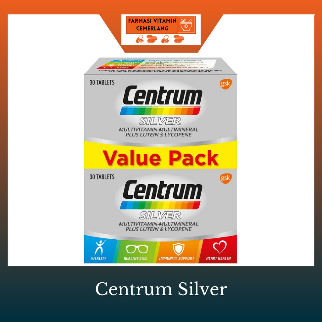 Centrum Silver 30's x 2 (EXP 05/2027) | Shopee Malaysia