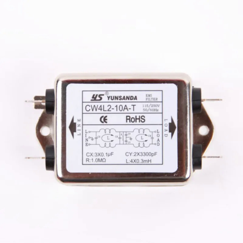 HOHOVYVY Mains Filter Single Phase Double Section Mains Filter 3A/10