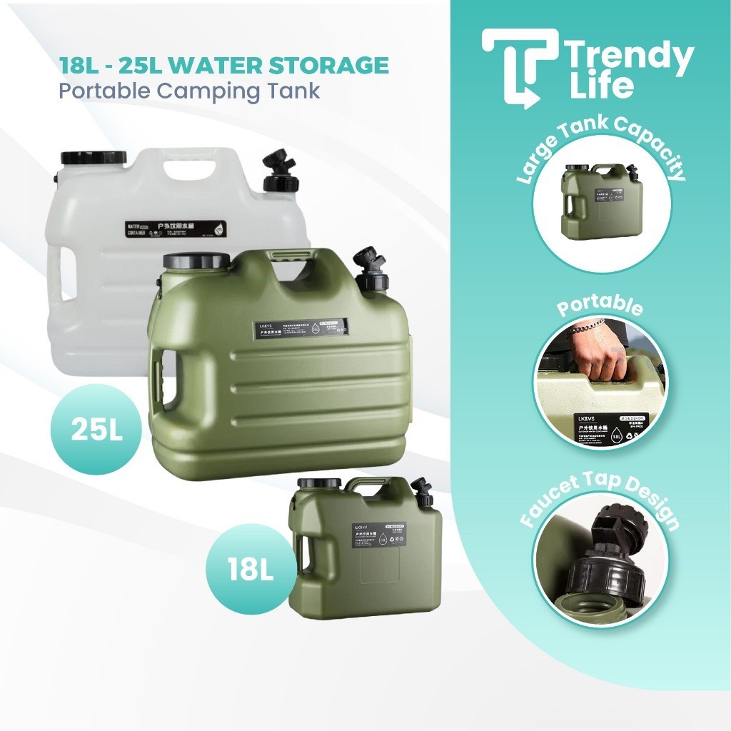 18L Outdoor Camping Water Tank Storage Container Tangki Bekas Air ...