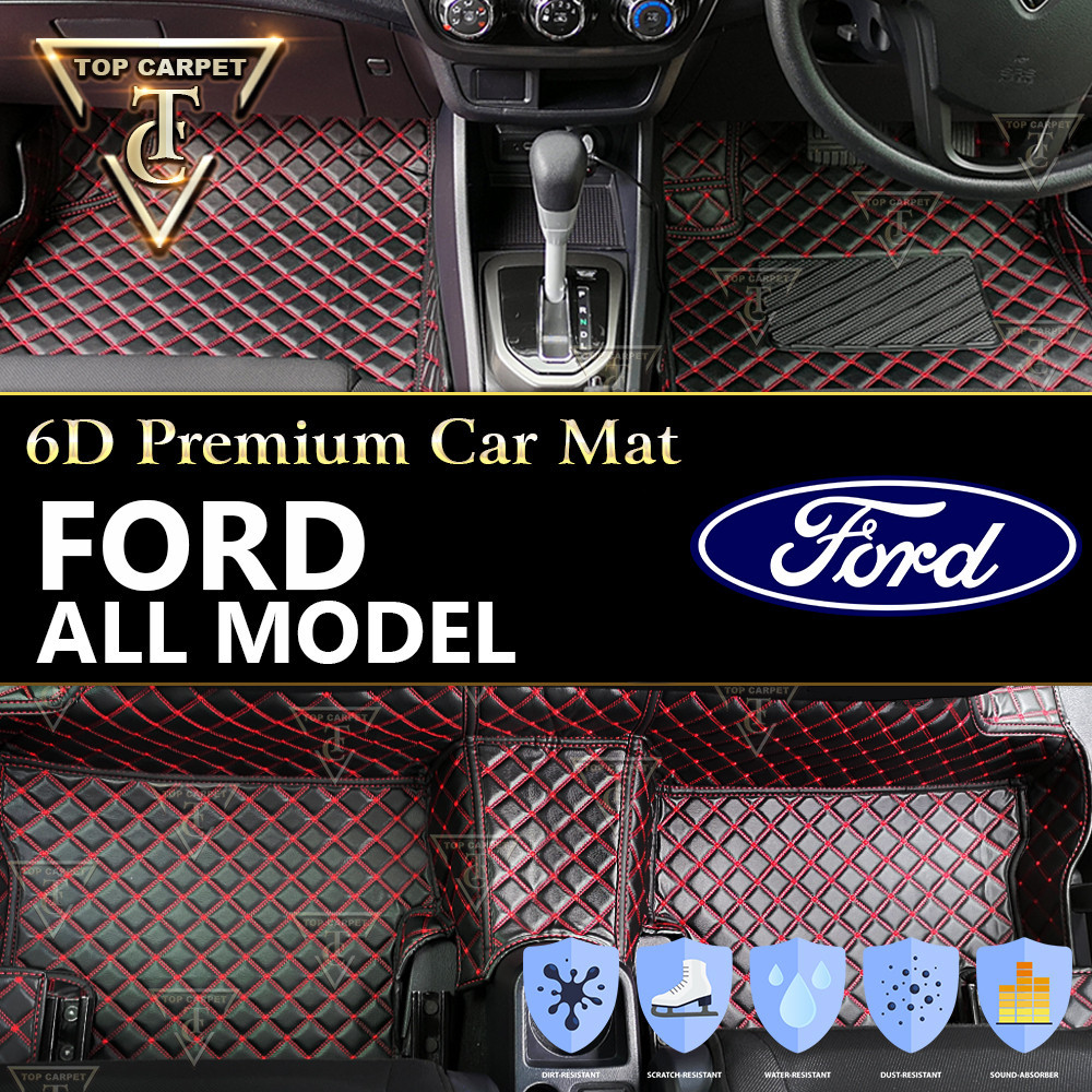 Top Carpet [ FORD LIVE ] 6D PU Leather For FORD RANGER T6, RANGER T9 ...