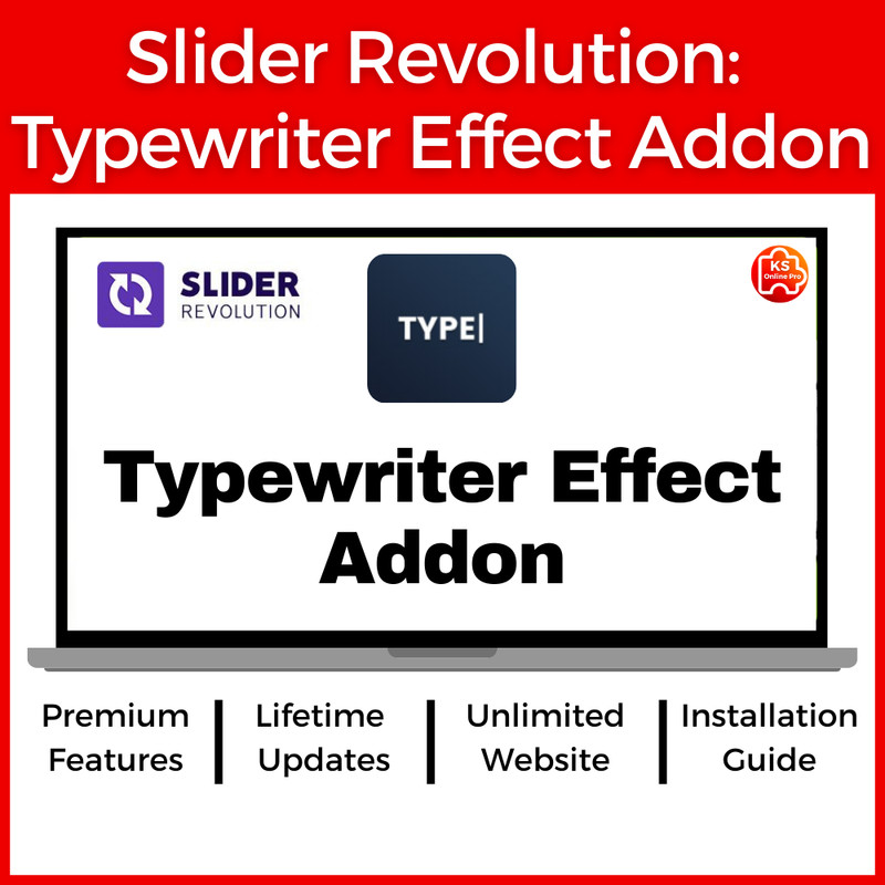 [Lifetime] Slider Revolution Typewriter Effect Addon WordPress Plugin