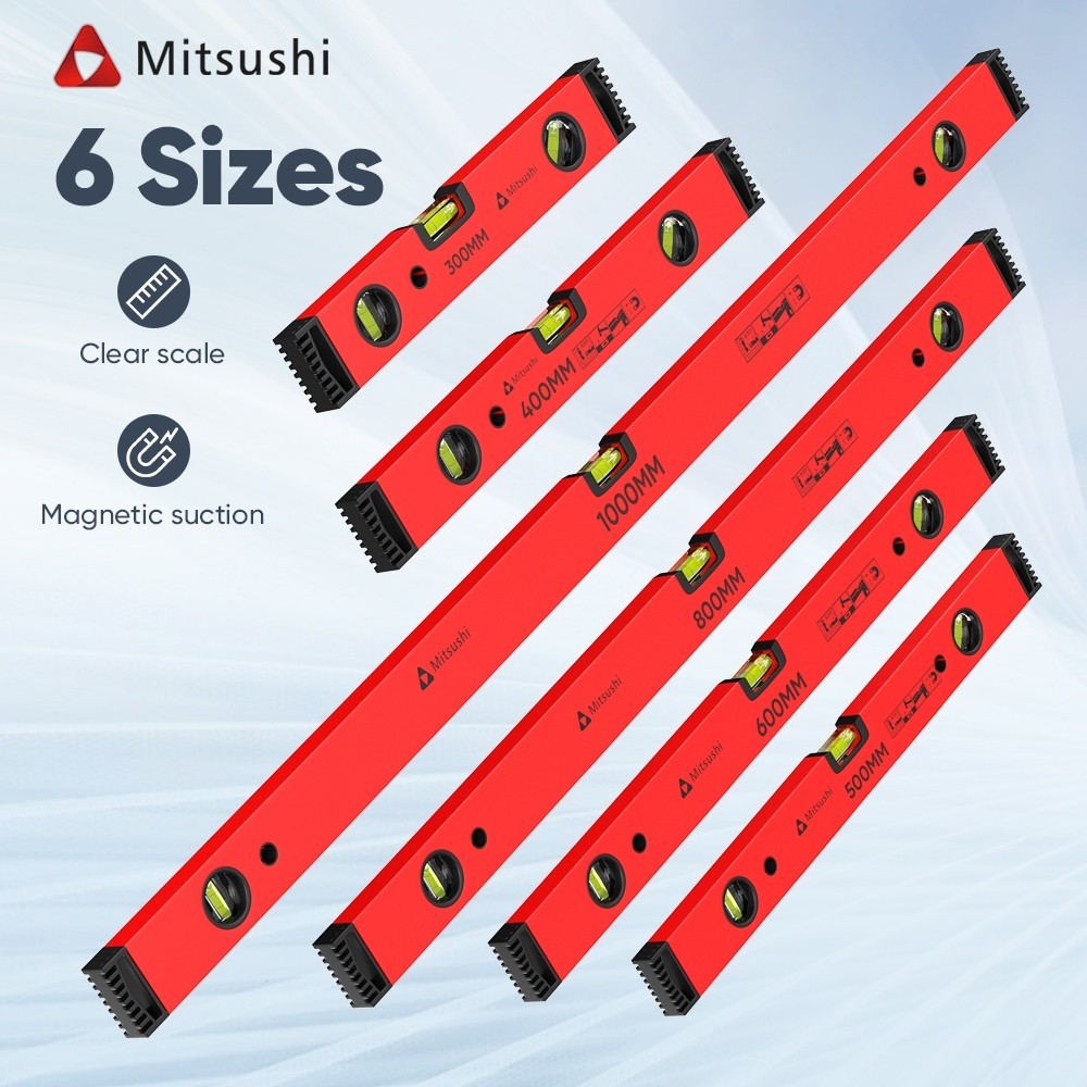 Mitsushi Water Level Ruler Magnetic Spirit Level Ruler Horizontal ...