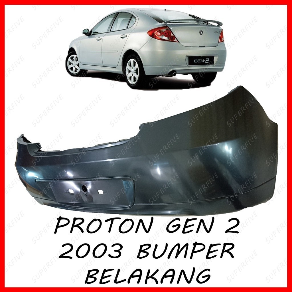 PROTON GEN2 2004 REAR BUMPER / BUMPER BELAKANG | Shopee Malaysia