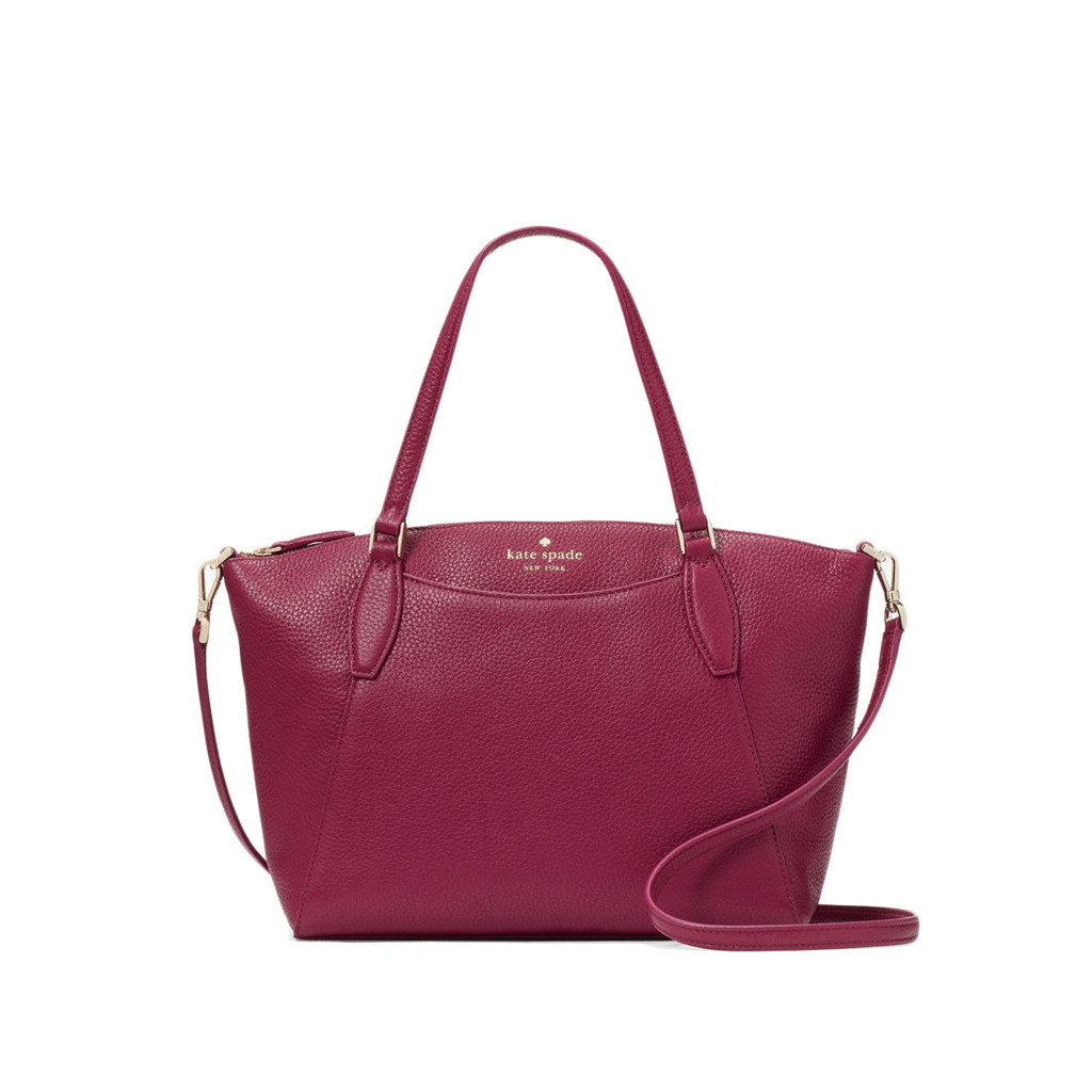 Kate Spade Monica Satchel Dark Raspberry Shopee Malaysia