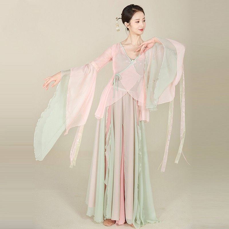 Classical Dance Wear Women Performance Clothes Robe Classical