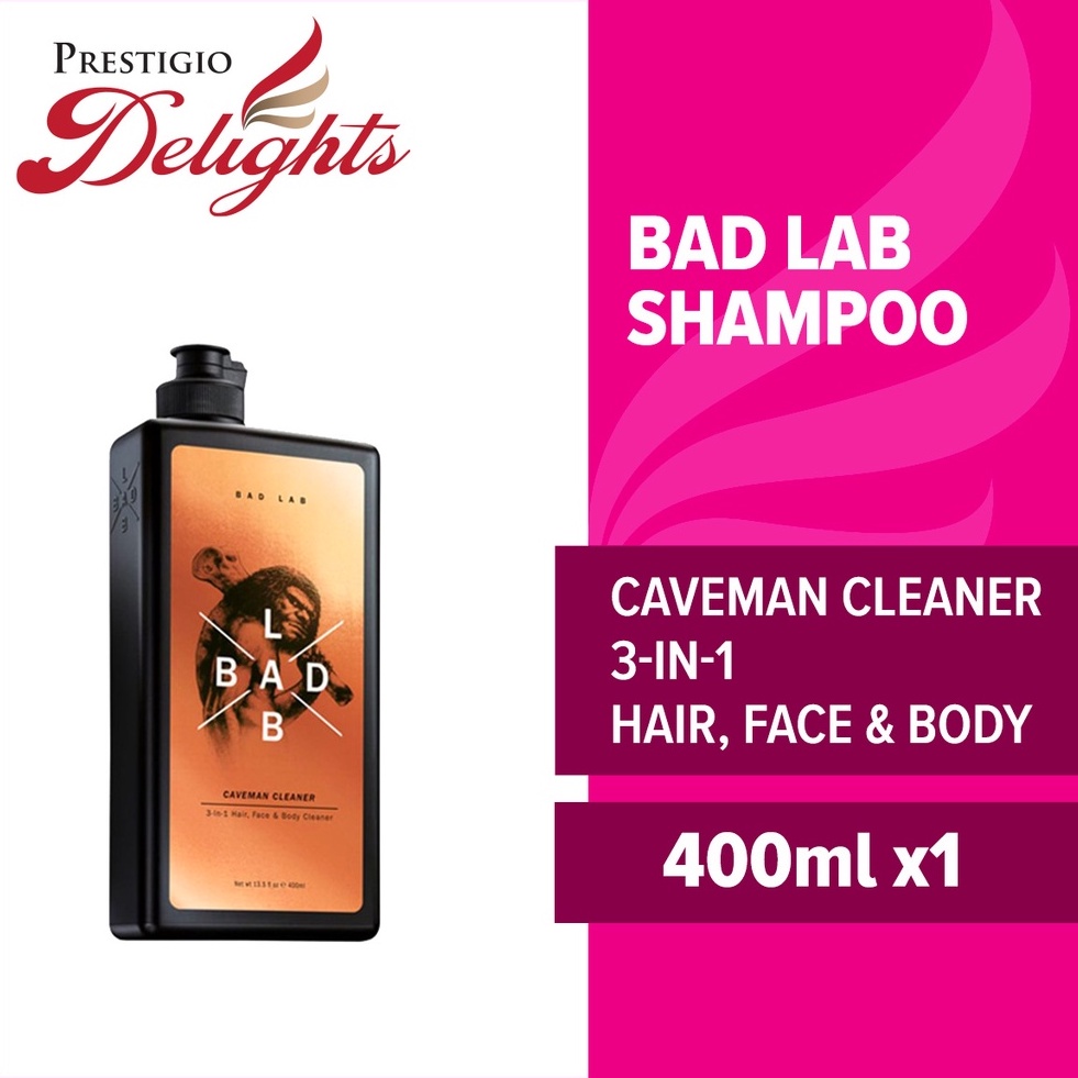 Bad Lab Caveman Cleaner 3in1 Hair Face Body Shampoo 400ml (0303