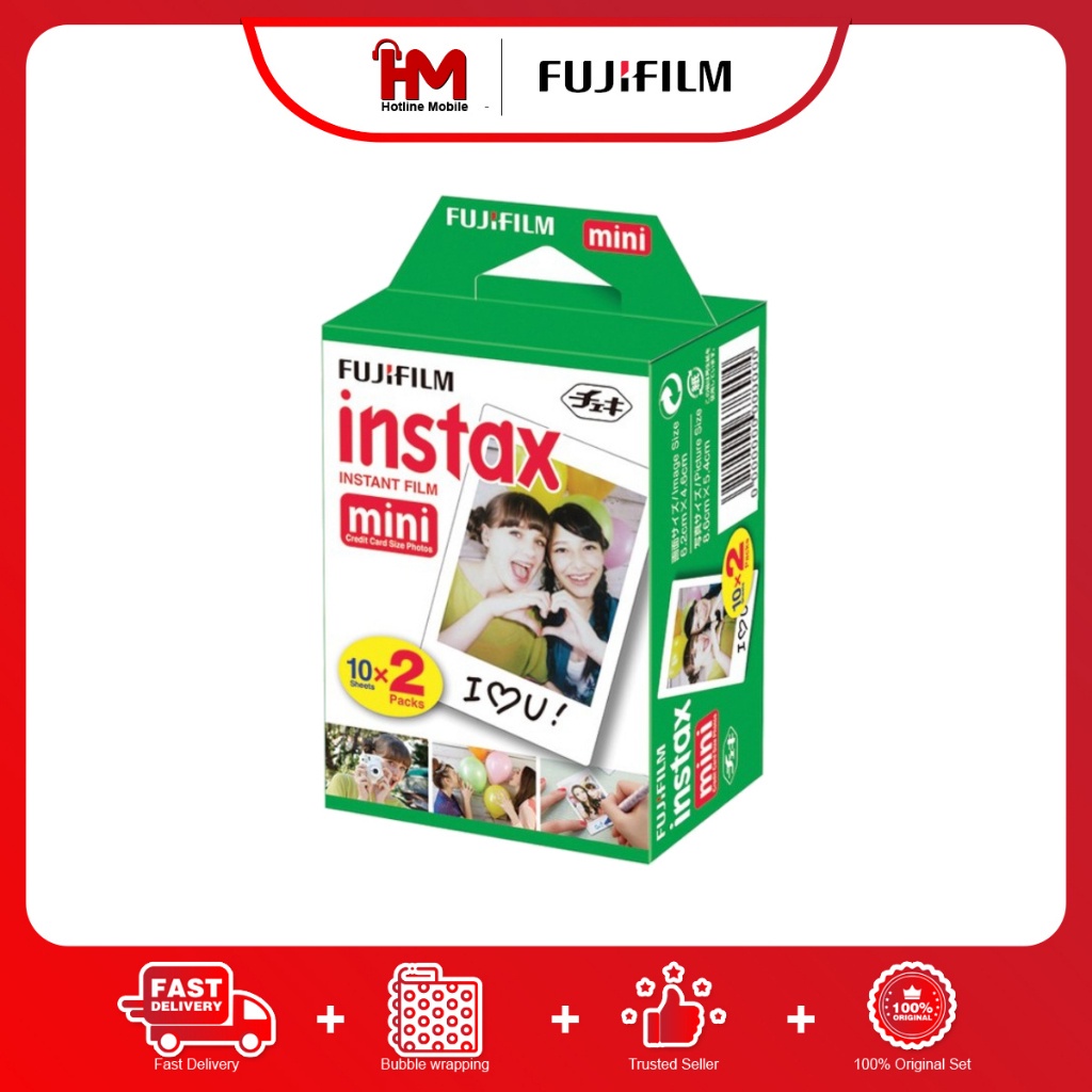 FuJifilm Mini Instax Film , Mini Credit Card Size Photos ,Twin