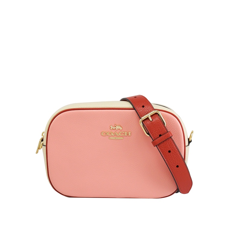 Coach Jamie Camera Bag In Colorblock Candy Pink/Multi Shopee Malaysia