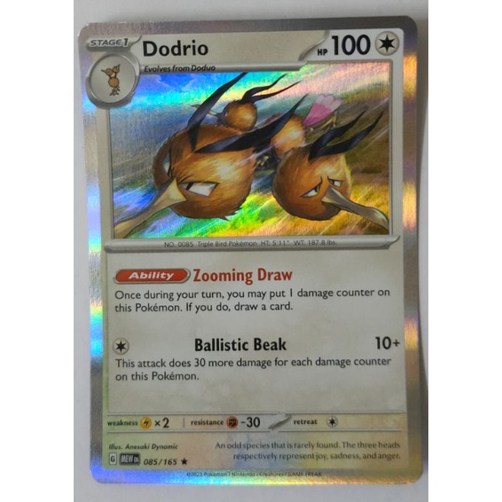 Dodrio - 085/165 - Holo Rare (Scarlet & Violet 151 Singles) [Near Mint] |  Shopee Malaysia
