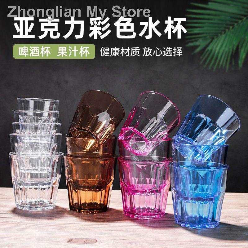 Cawan plastik Acrylic color octagonal cup plastic anti-fall wine home ...