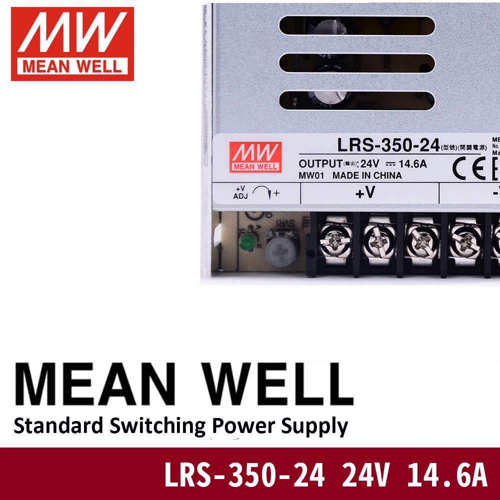 Mean Well LRS-350-24 85-264V AC To DC 24V 14.6A 350W Single Output ...