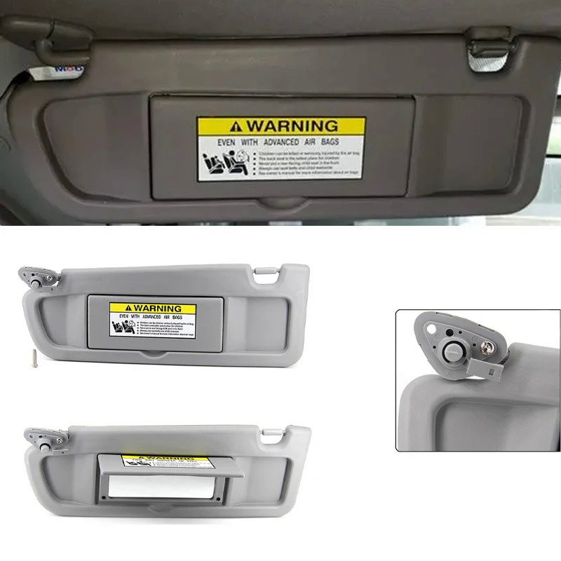 Beige Car Sun Visor Shield Sunshade Left Driver Side No Light Sunvisor