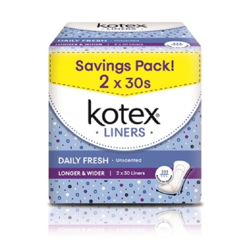 Kotex Fresh P/Liners L&W 30S X 2 Shopee Malaysia