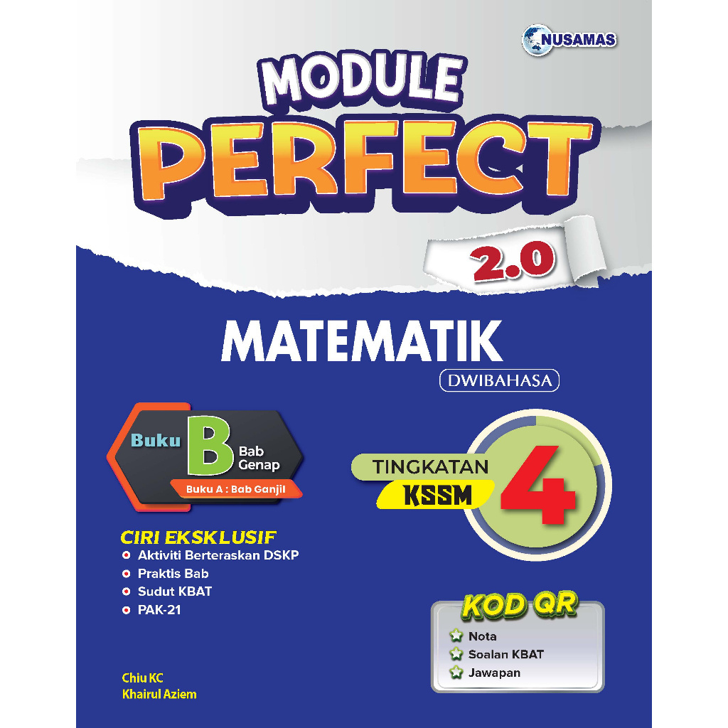 Nusamas 2024: Module Perfect 2.0: Matematik Buku B Tingkatan 4 ...