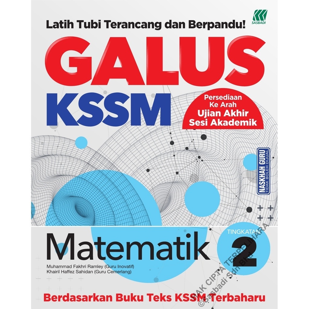 Sasbadi 2024 galus matematik tingkatan 2 edisi murid ga24mma2