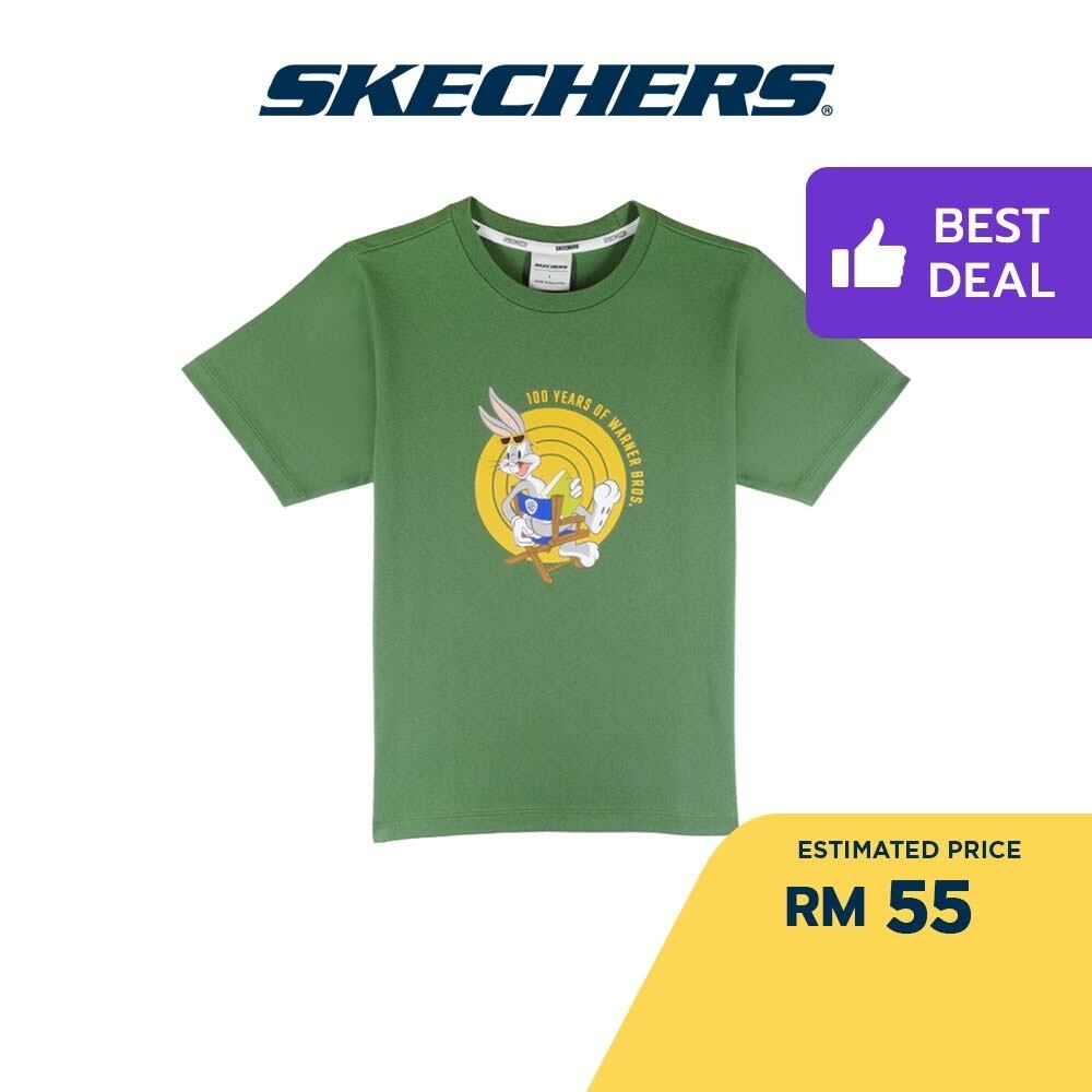 Skechers Boys WB100 Short Sleeve Tee SL323B330 02SH Shopee Malaysia