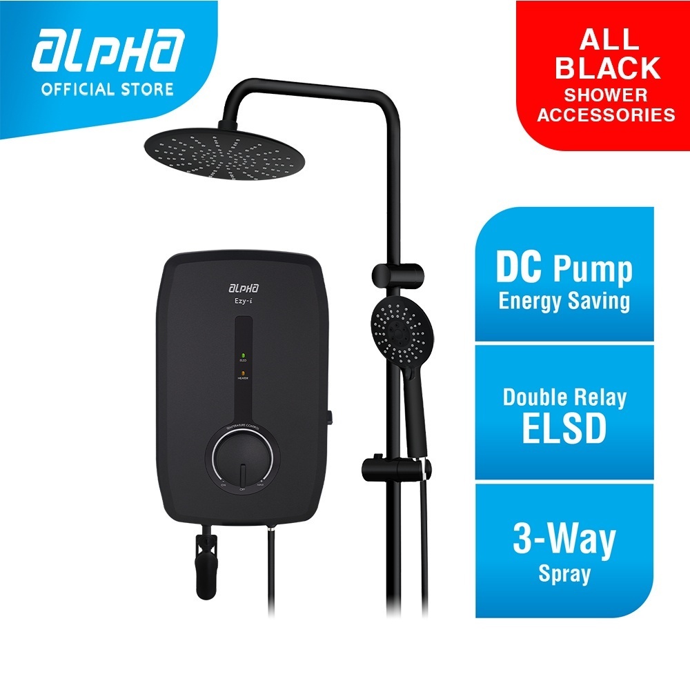 ALPHA EZY i Rain Shower Instant Water Heater DC Pump Shopee Malaysia