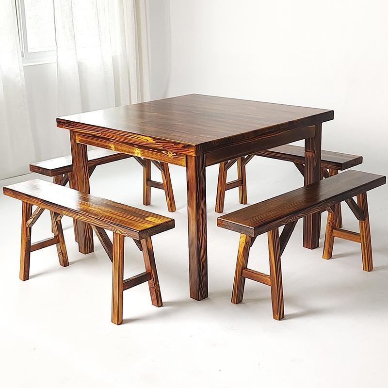 Pure Solid Wood Square Table Dining Table Rural Old-Fashioned Old ...