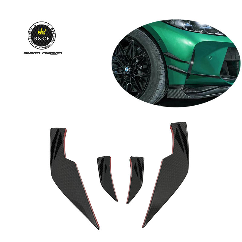 2021+ Factory OEM Custom VS Style Dry Carbon Fiber Canards Fin Front ...