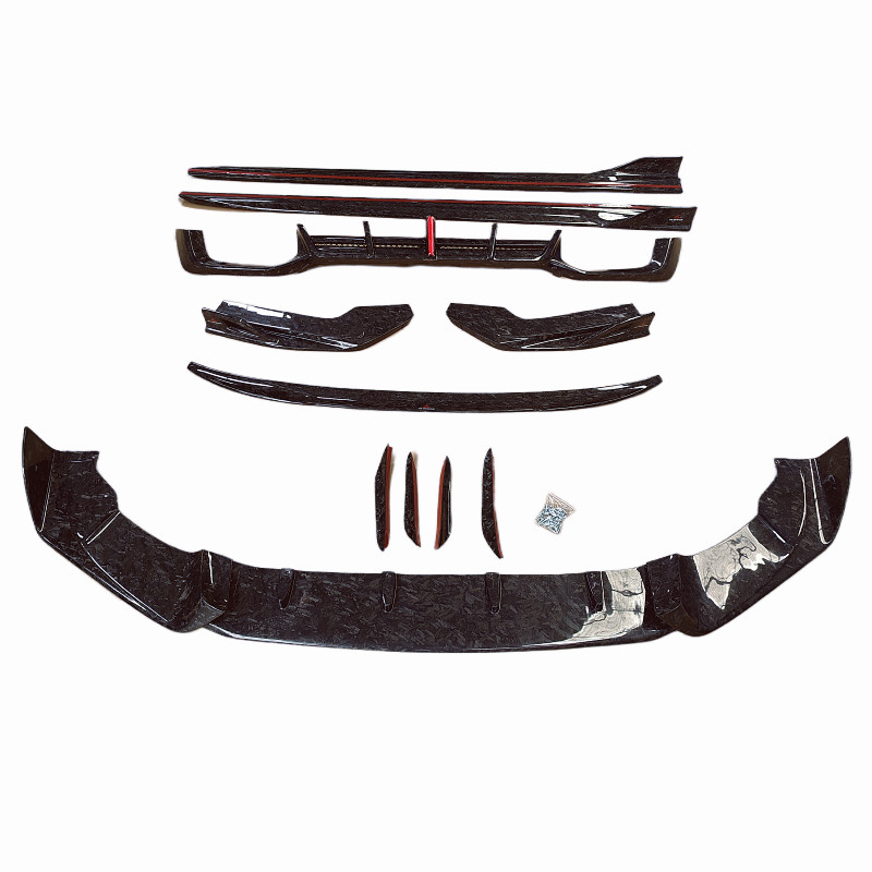 Forged carbon fiber front bumper edge rear diffuser side skirt rear ...