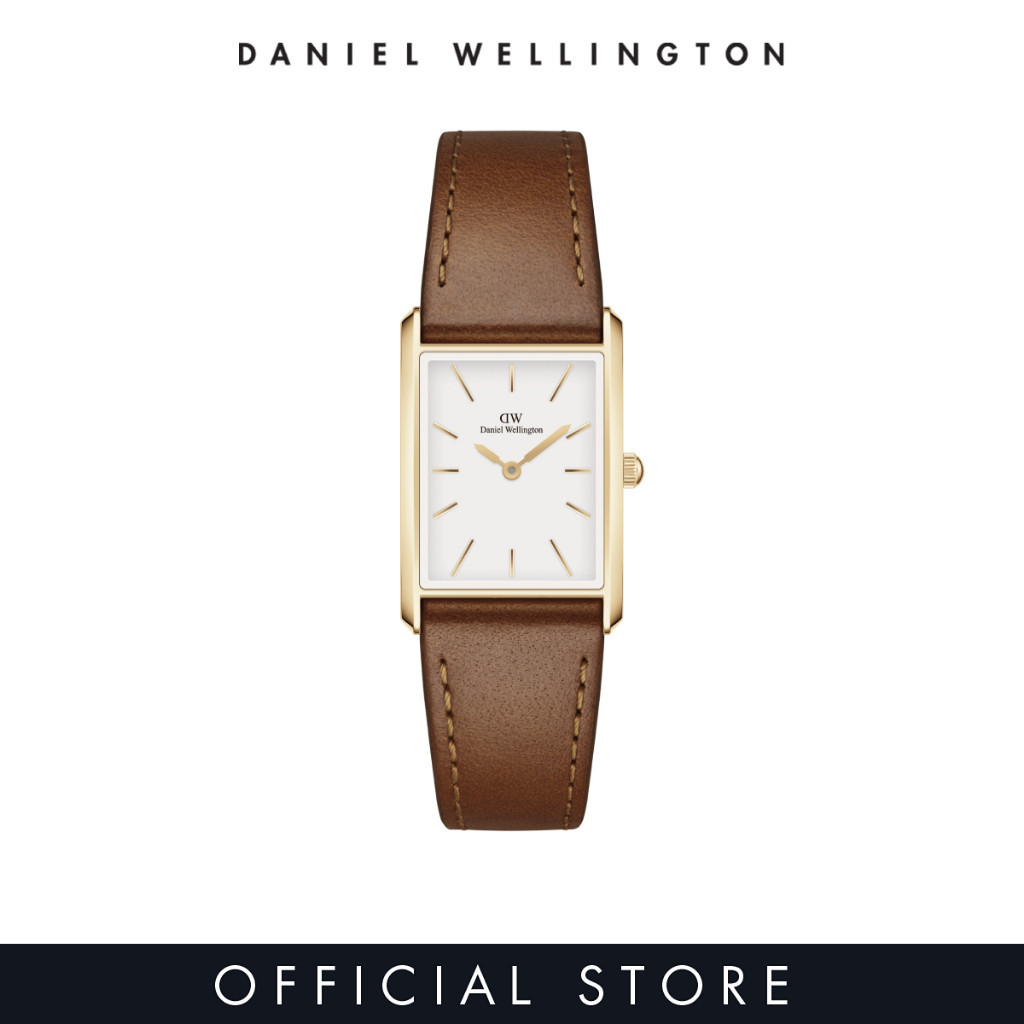 2 years warranty Daniel Wellington Bound 32x22mm Durham Gold White Dial Fashion Watch for women Leather Strap Watch Female Watch DW