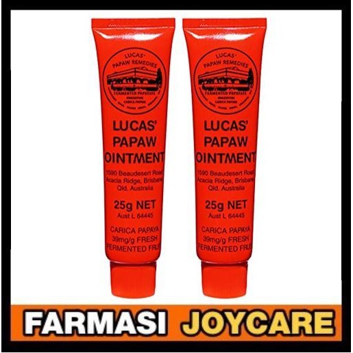 LUCAS PAPAW OINTMENT 25G for Cracked Lips Nappy Rash Paw Skin Protector ...