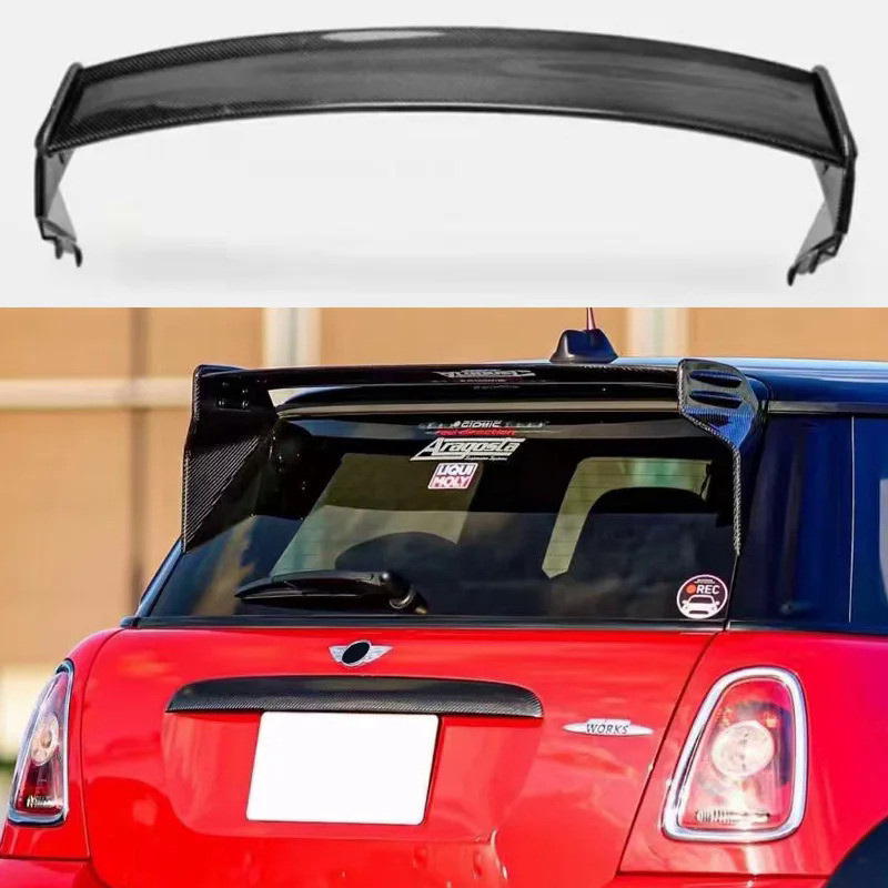 R56 JCW Spoiler atap serat karbon, Aksesori Mobil sayap spoiler atap ...