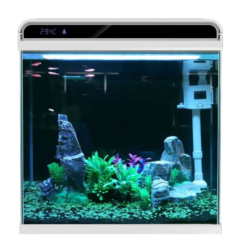 ST-⛵Sensen（SUNSUN）SUNSUN Super White Glass Small Fish Tank Living Room ...