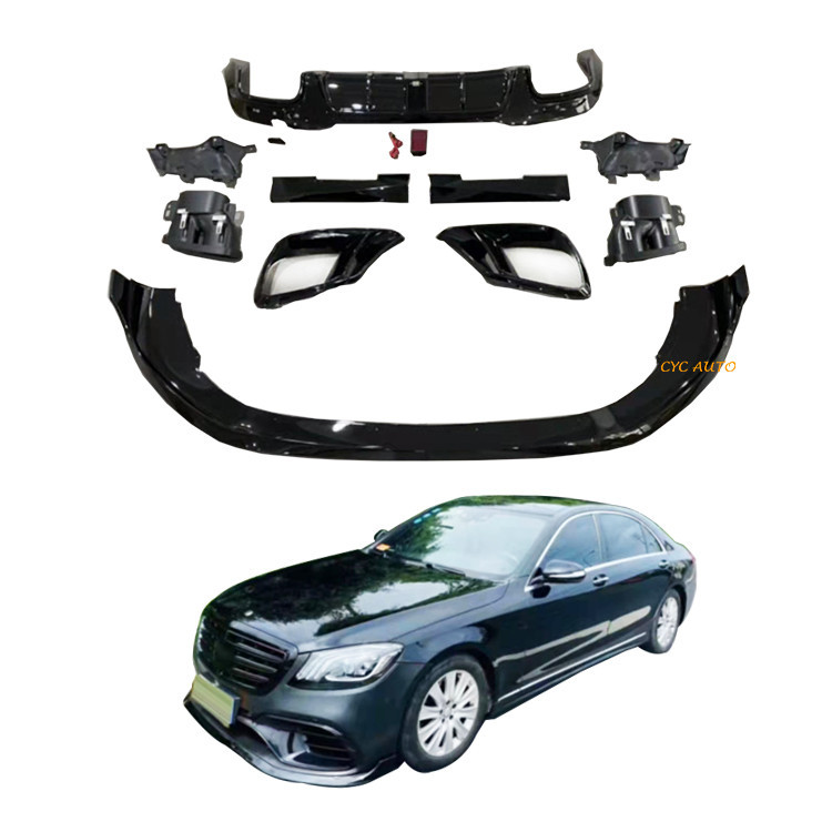 Auto Parts W222 Modified aero kit For Mercedes Benz S Class W222 S320 ...