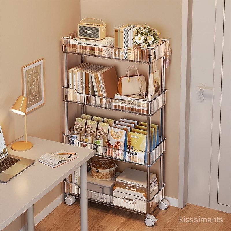 HY-6/Simple Trolley Rack Floor Movable Snack Rack with Wheels Storage ...