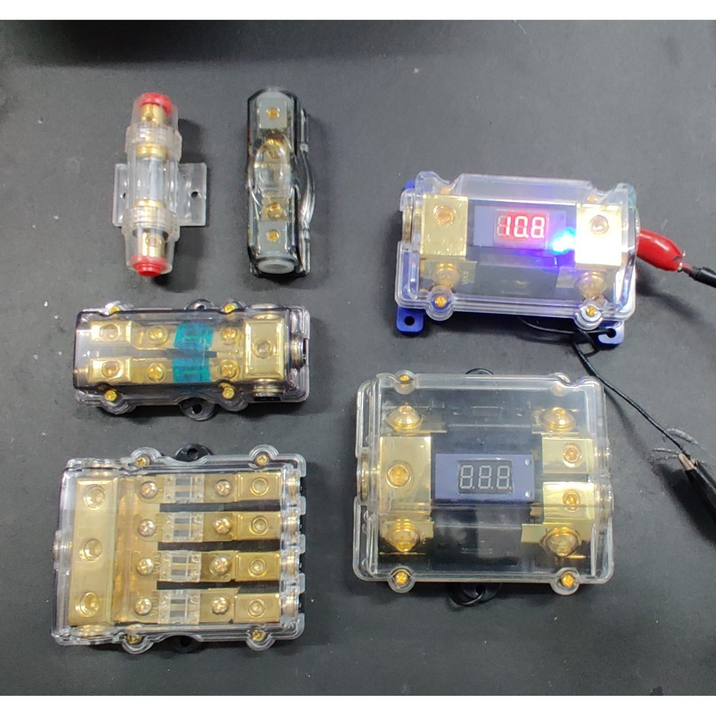 Amplifier Digital Fuse 1 To 2 To 4 Amp Fuse 12V Mono Block | Shopee ...