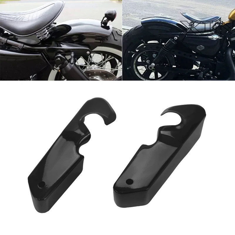 Brand new Pair Motorcycle Gloss Black Short Rear Fender Mudguard ...