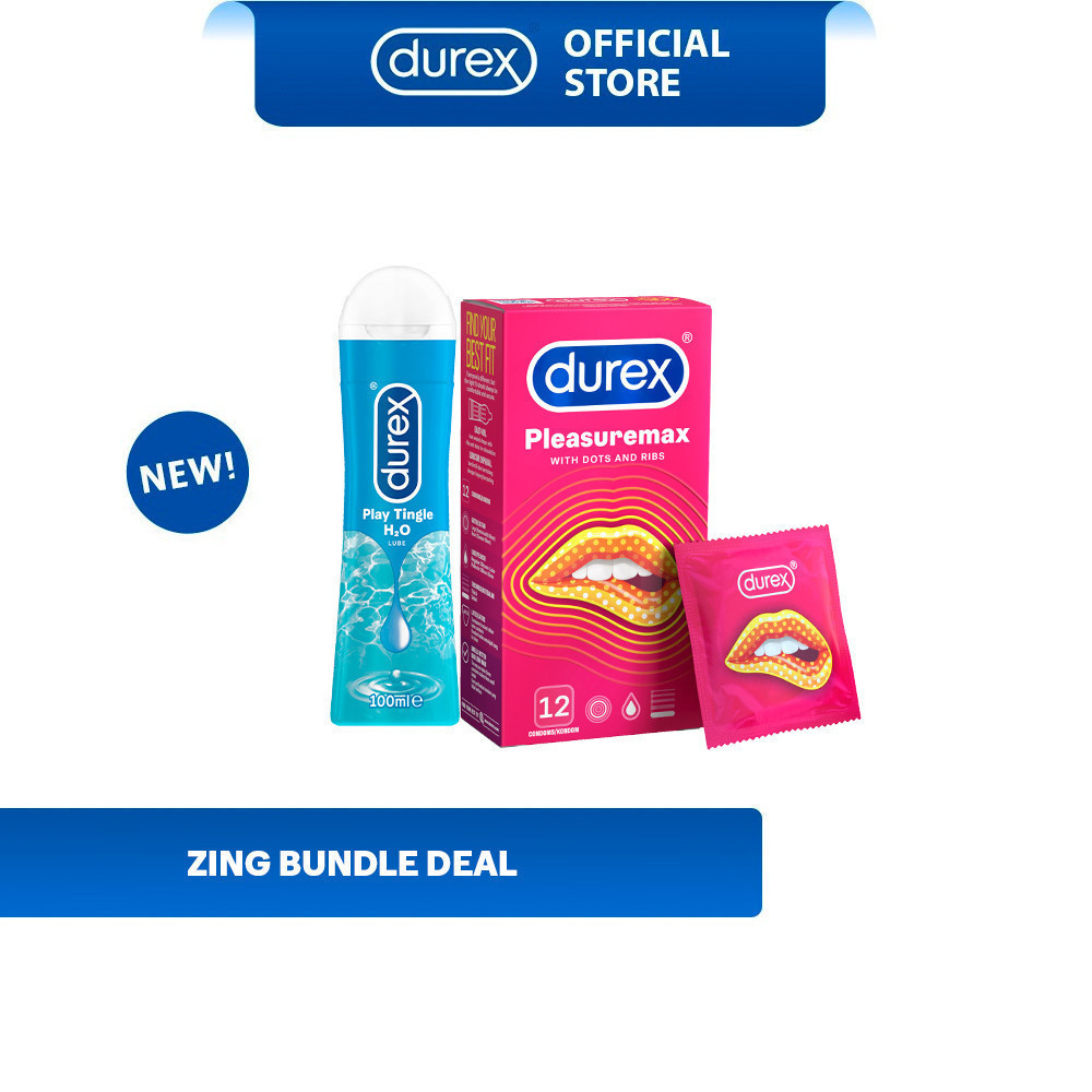 Zing Bundle Deal] Durex Play Tingling Lube Lubricant Gel 100ml + Durex  Pleasuremax Condoms 12's [For Man & Woman] | Shopee Malaysia