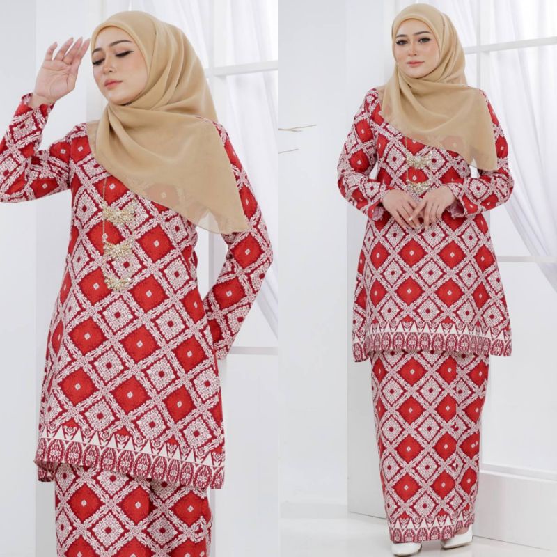 Xs 5xl Kurung Songket Batik Riau Plus Size Nikah Tunang Annual Dinner Sedondon Bridesmaid 4902