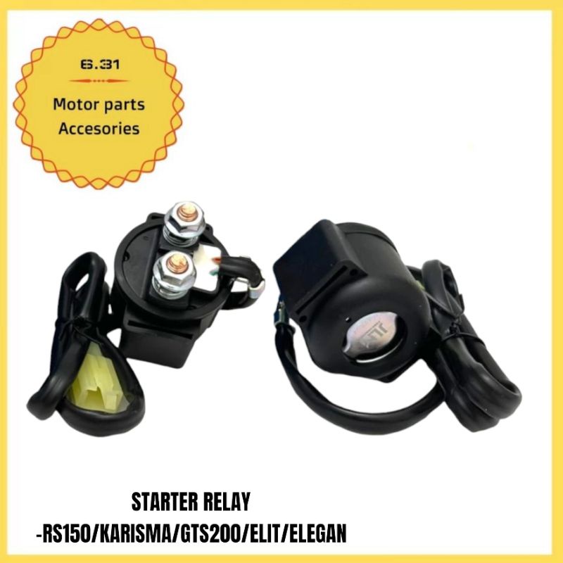 RS150 RSX KARISMA ELIT 125 ELIT 150 ELEGAN GTS200 MR2 MR3 STARTER RELAY