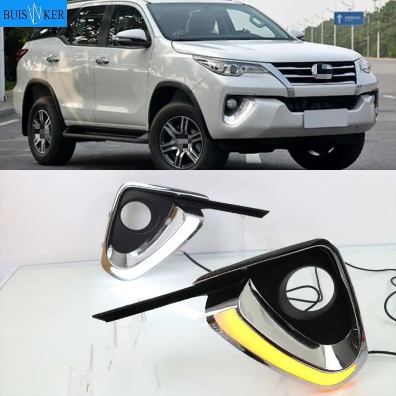 Car For Toyota Fortuner 2015 2016 2017 DRL LED Daytime Running Light