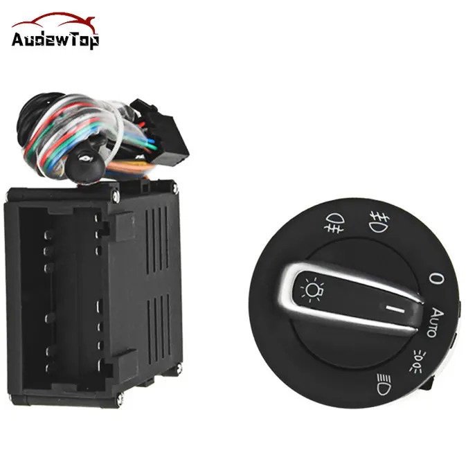 Car Headlight Sensor HeadLamp Knob Switch Control Module For VW T5 T5.1