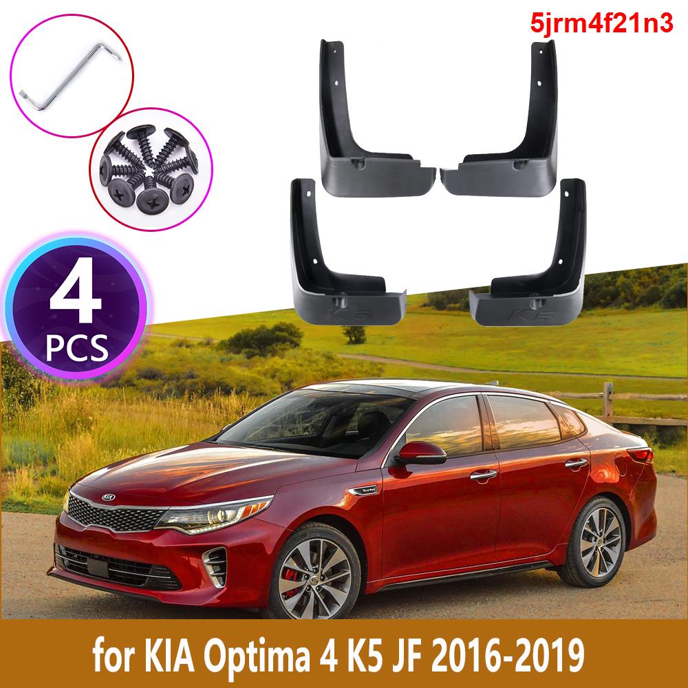 ⊕☽4PCS Front Rear Mudguards For KIA Optima 4 K5 JF 2016 2017 2018 2019 Cladding Splash Mud Flaps