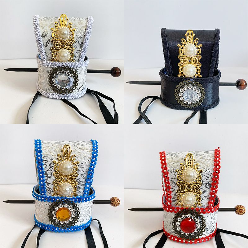 Home Homemade Costume Hat Crown Hat Minister Hat Palace Hat Red Rich ...