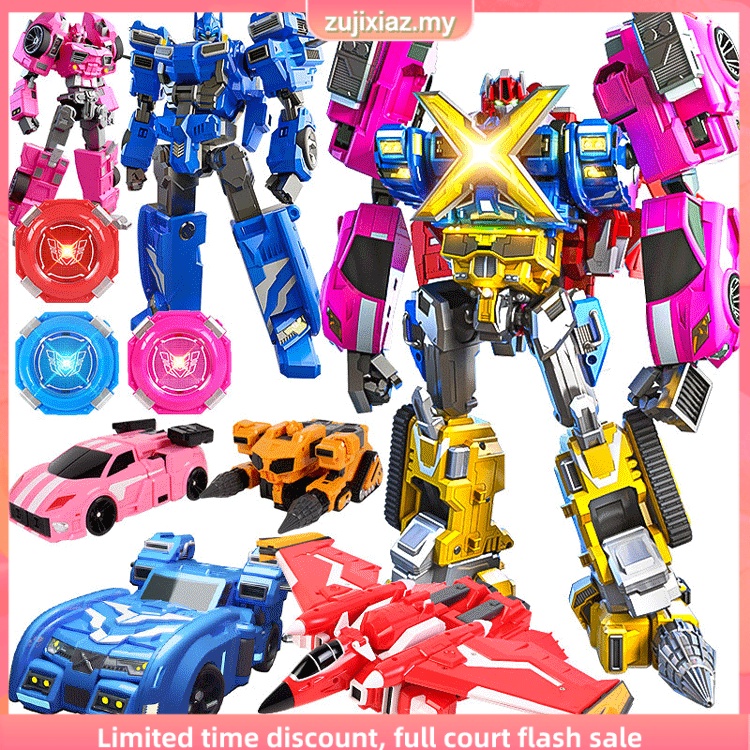 Mini Force X Robot Toy Sammy Ford Max Lucy 5 in 1 Transformer Miniforce ...