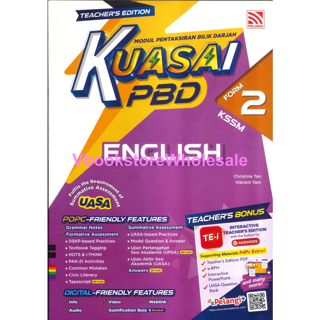 PELANGI MODUL PENTAKSIRAN BILIK DARJAH KUASAI PBD ENGLISH FORM 2 EDISI ...