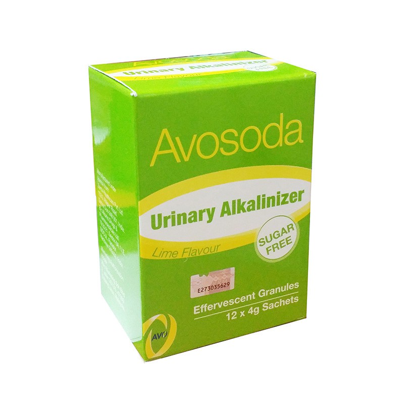 Avosoda Urinary Alkalinizer Effervescent Granules - Lemon (4g x 12 ...