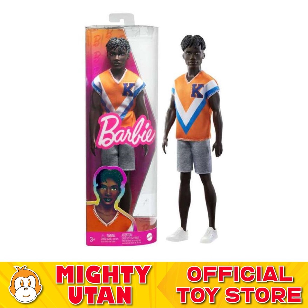 Original Barbie Ken Fashionistas Doll 203 Black Hair and Jersey Toys for Kids Boys Girls Shopee Malaysia