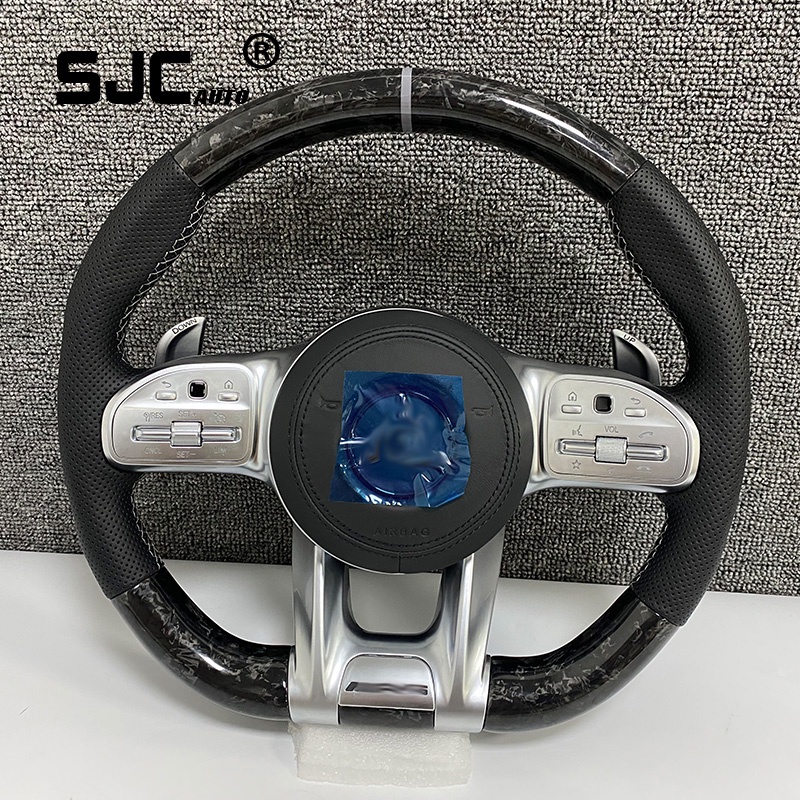 Sjc Auto Custom Forged Carbon Fiber Steering Wheel For Benz W W C W W Amg