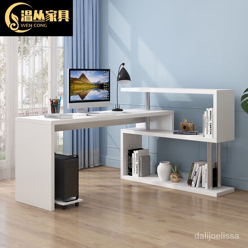 Get 7% coupon+gift】a Wooden Rotating Computer Desk Desktop Student ...