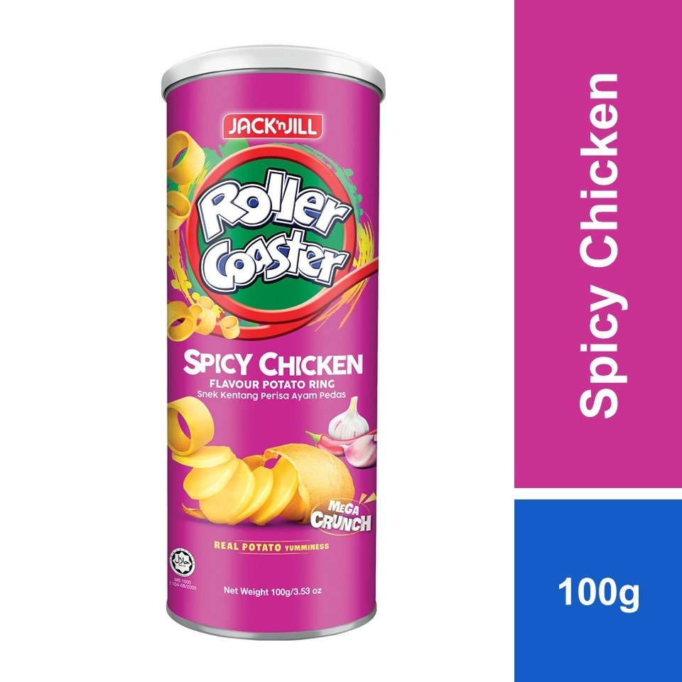 Jack 'n Jill Roller Coaster Spicy Chicken Canister 100g | Shopee Malaysia