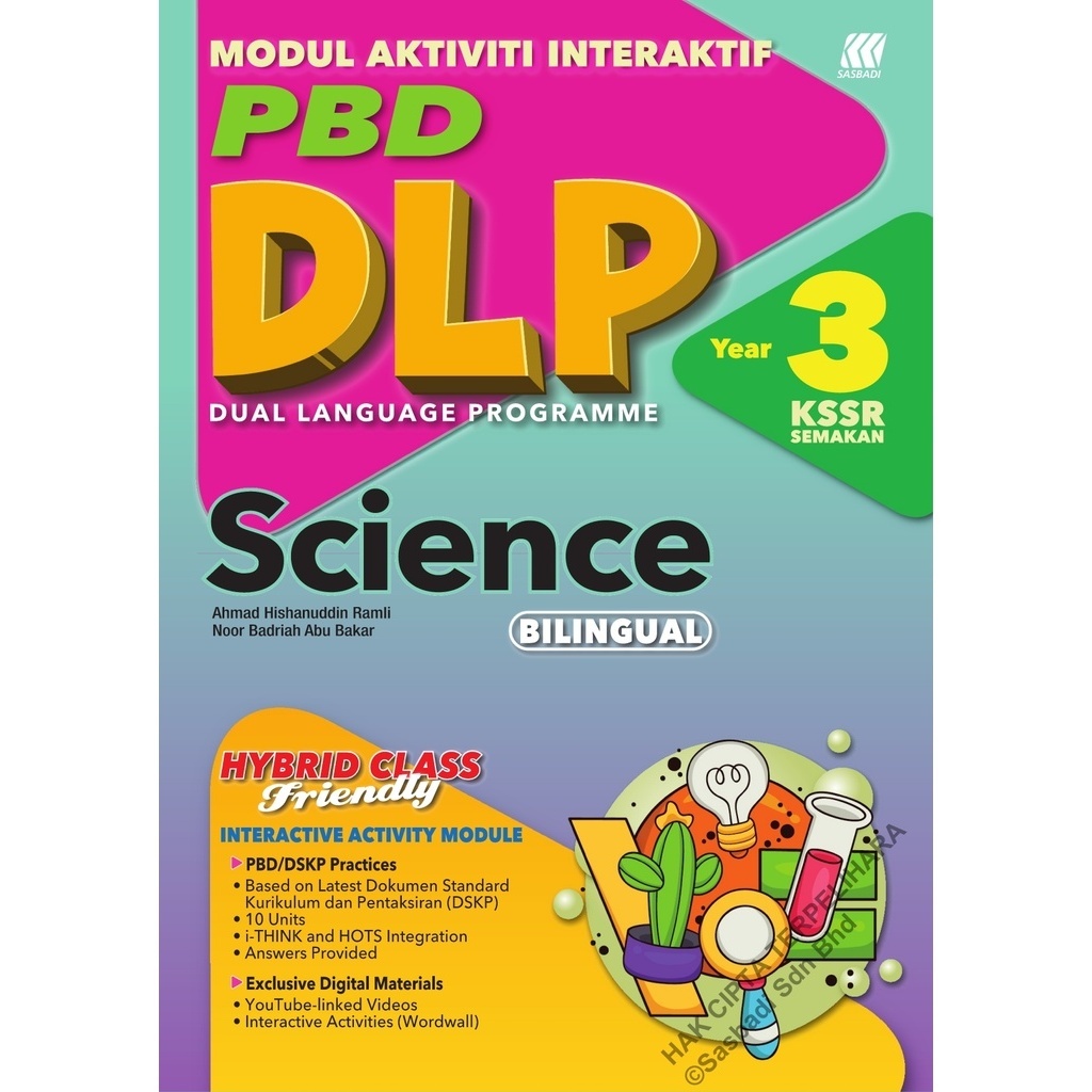 Sasbadi 2024: DLP Modul Interaktif: Science (Bilingual) Year 3 DB24RSA3 ...