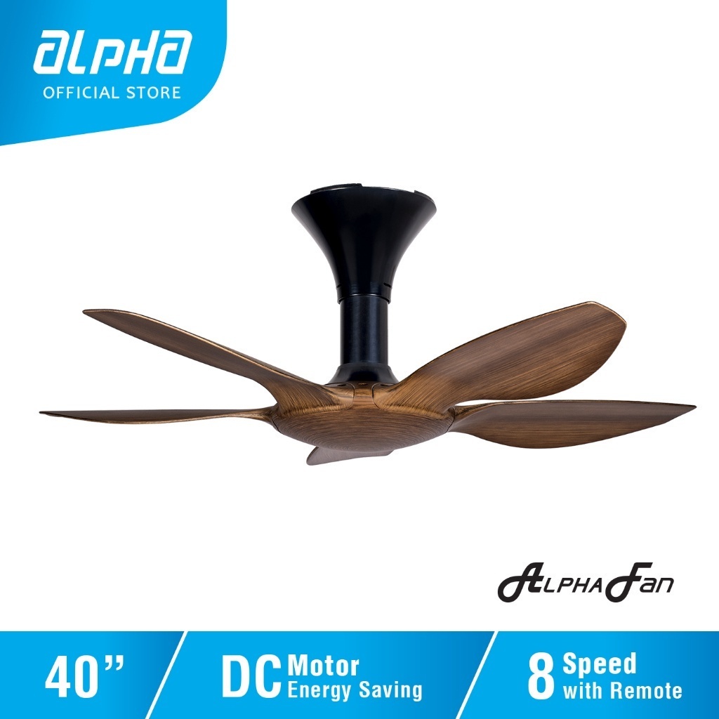 ALPHA AlphaFan AX70 5B DC Motor Ceiling Fan with 5 Blades 8 Speed ...