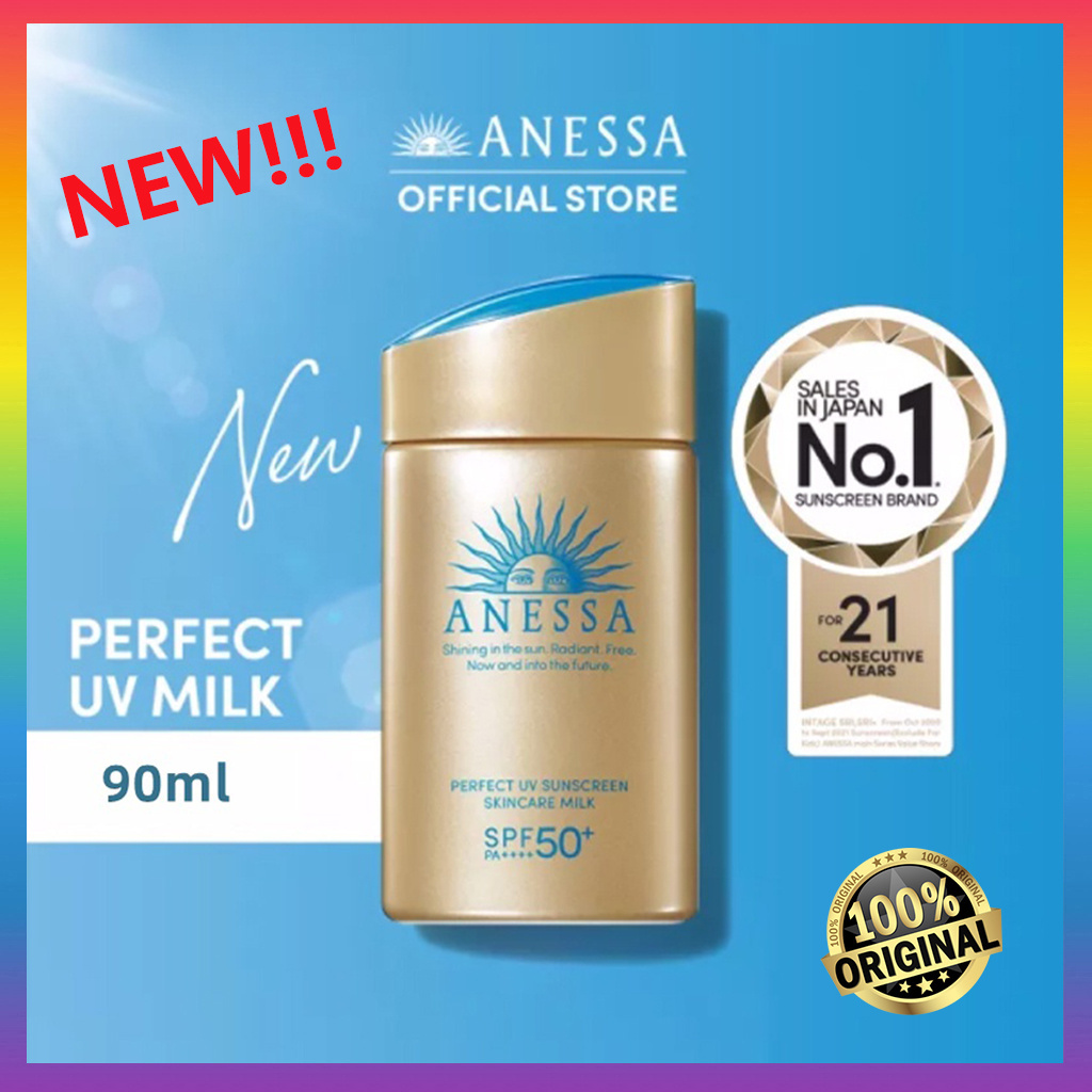 ANESSA Perfect UV Sunscreen Skincare Milk 90ML SPF50+ PA++++ Sunblock