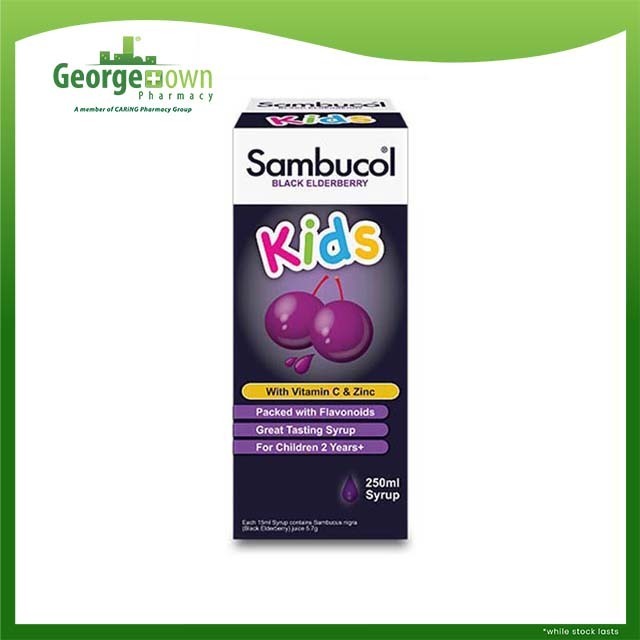 SAMBUCOL KIDS BLACK ELDERBERRY 250ML | Shopee Malaysia